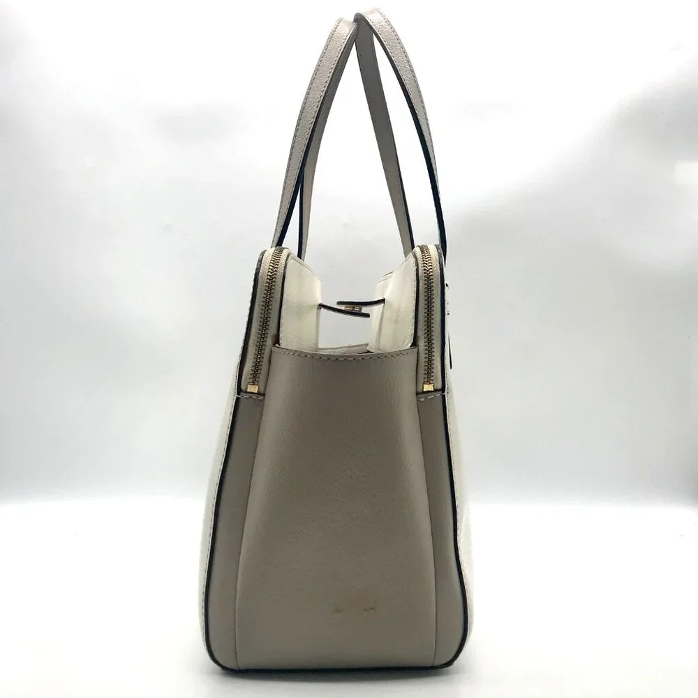 Kate Spade New York Ivory & Cement Grand Street Lydia Shoulder Bag